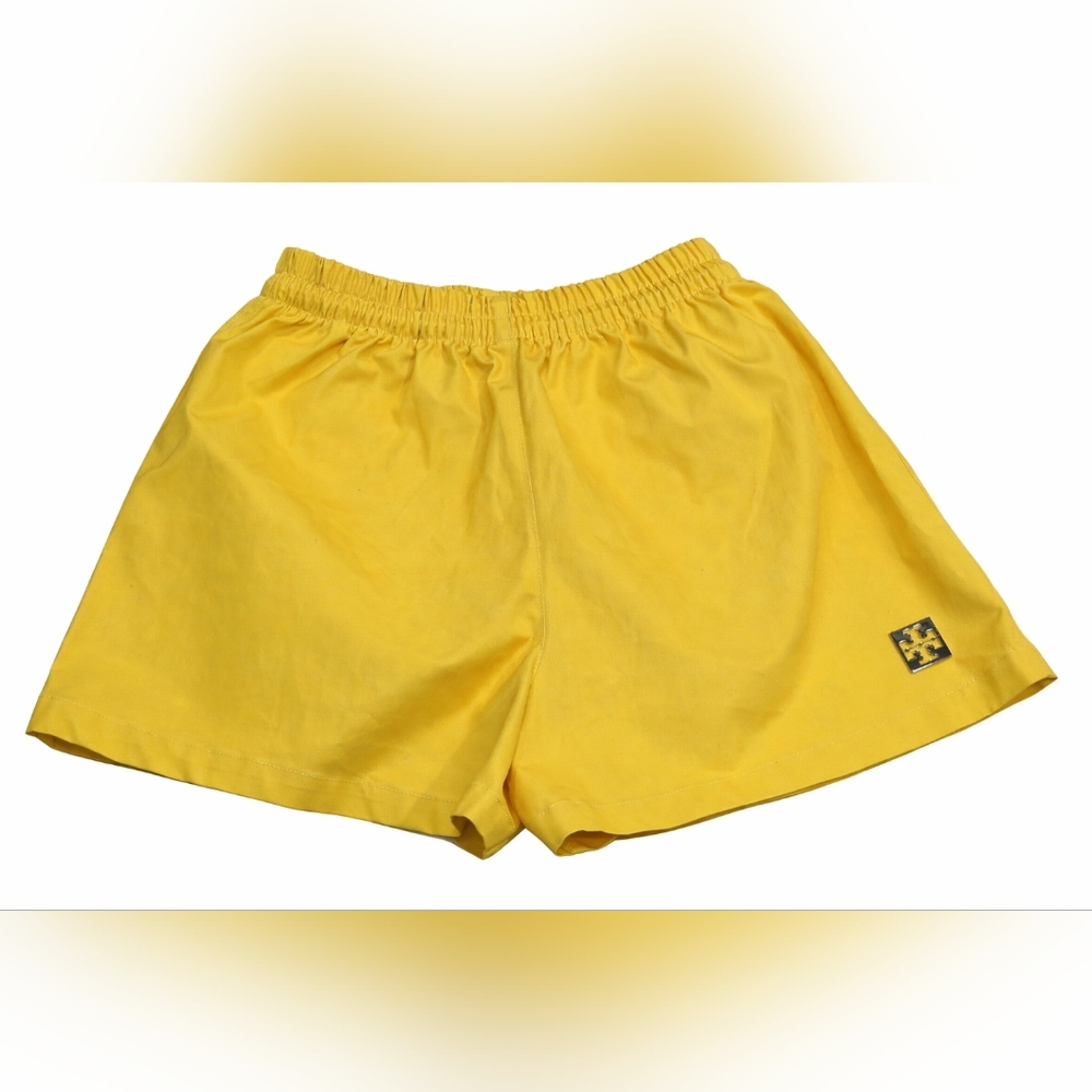 Tory Burch Yellow Elastic Waist Shorts
